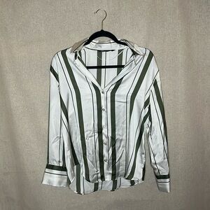 Women’s Zara Silk Satin Blouse NWT
